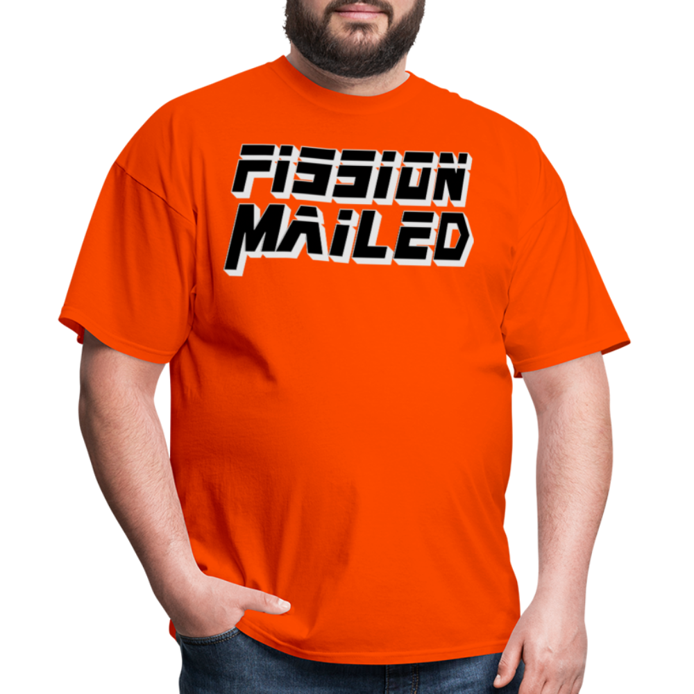 Fission Mailed Black & Gray Shadow Funny Videogame Quote & Meme Unisex Classic T-Shirt - orange