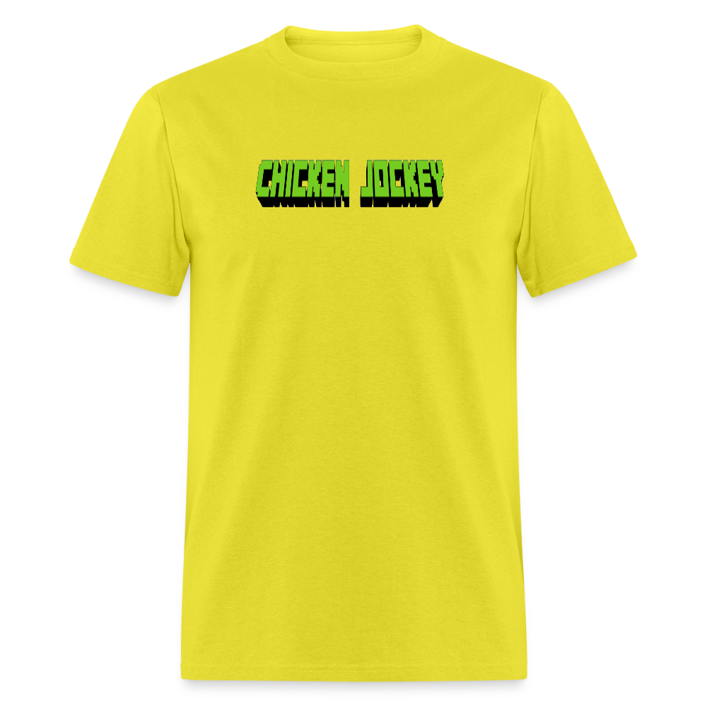 Chicken Jockey Green Unisex Classic T-Shirt - yellow