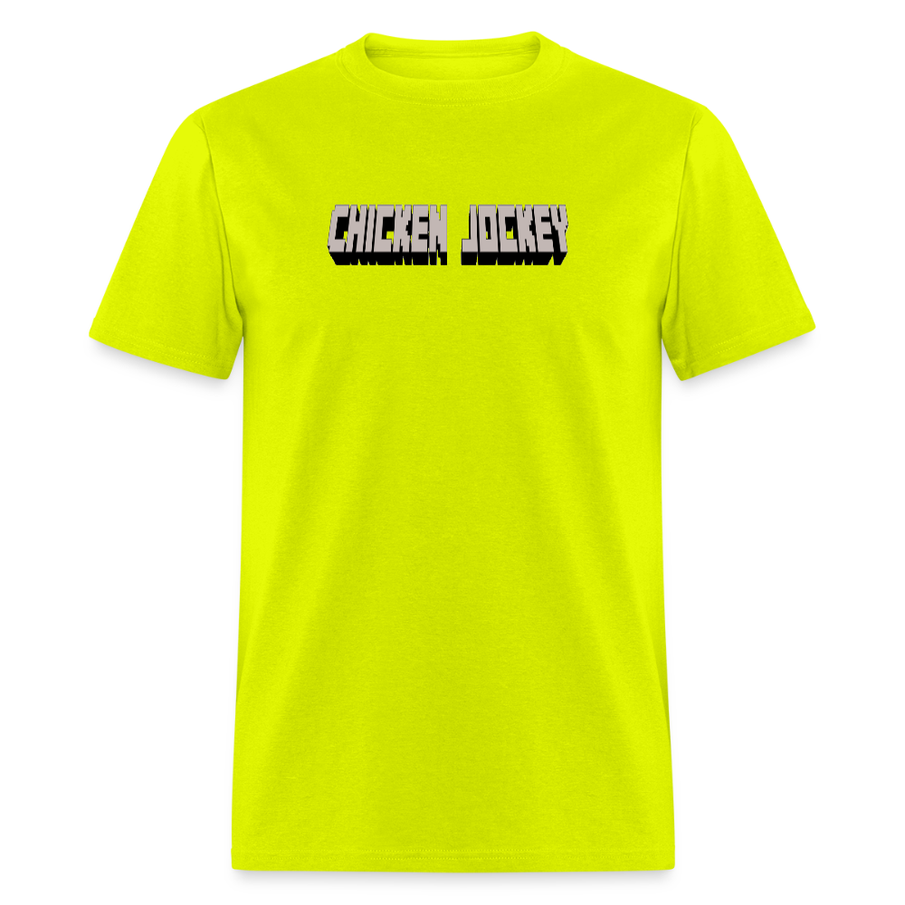Chicken Jockey Gray Unisex Classic T-Shirt - safety green