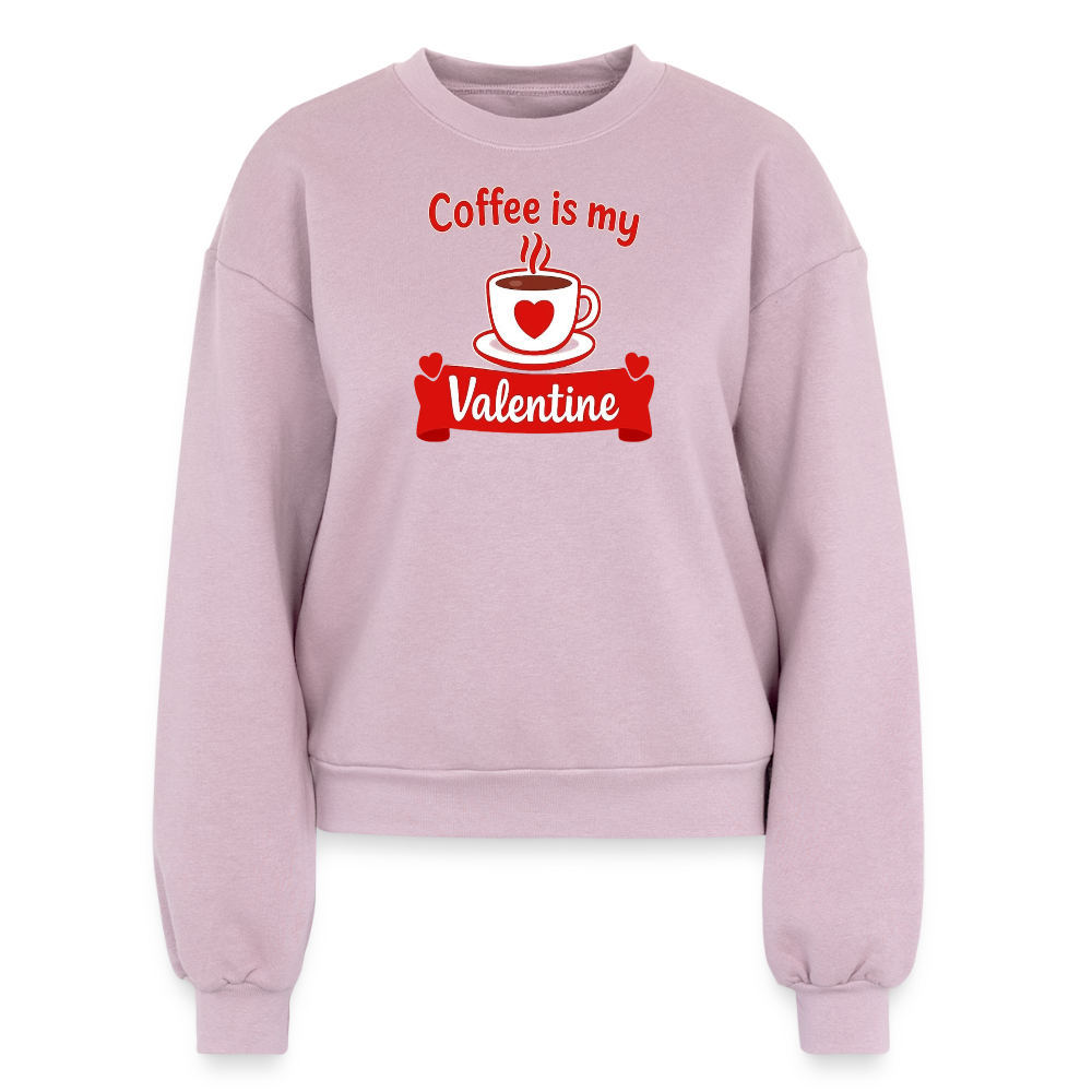 Women's Fleece Crewneck Sweatshirt - blush pink 