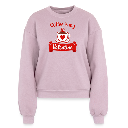 Women's Fleece Crewneck Sweatshirt - blush pink 