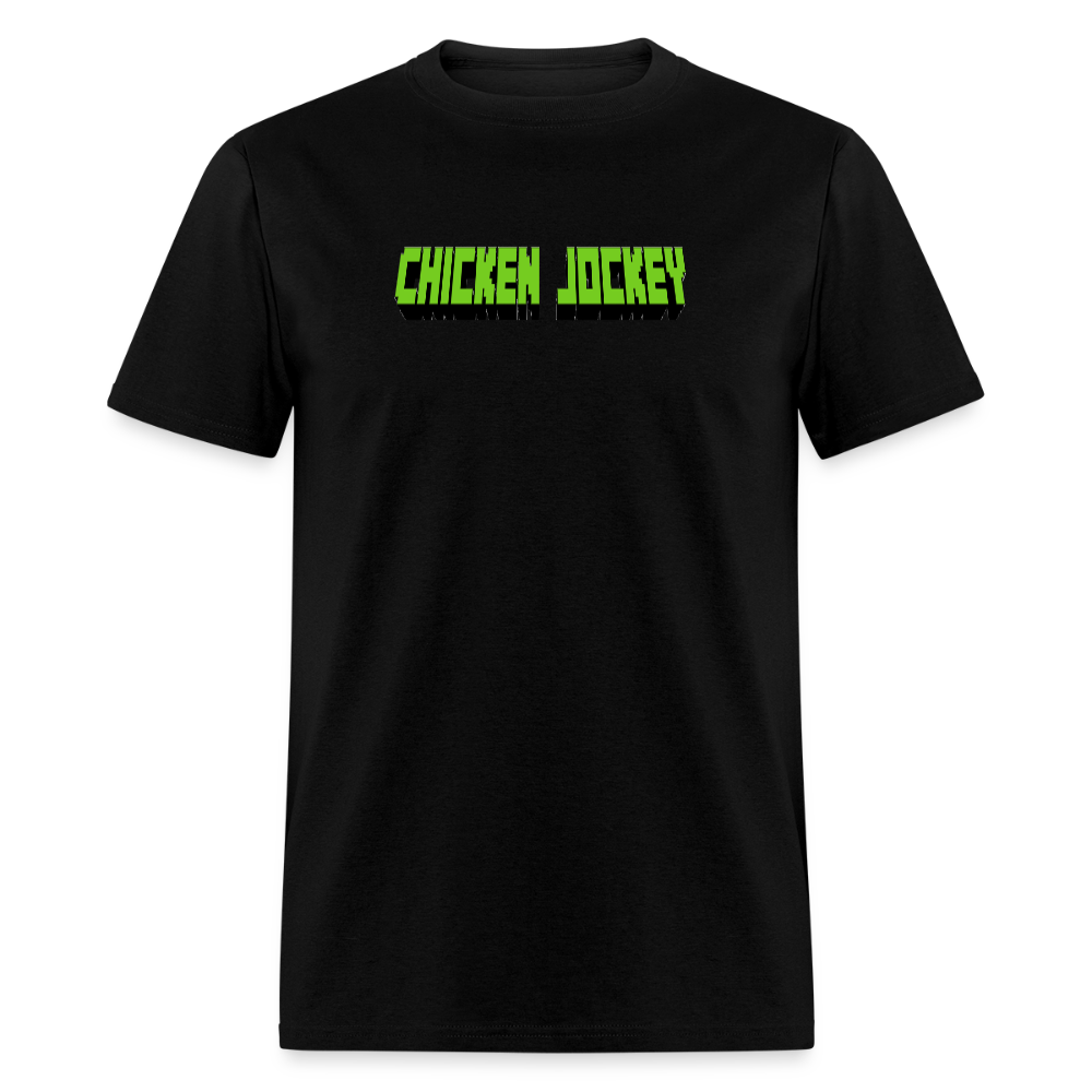 Chicken Jockey Green Unisex Classic T-Shirt - black