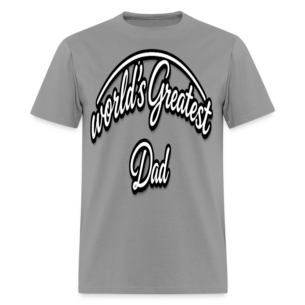 Dad Appreciation T Shirt: Worlds Greatest Dad Script - rock