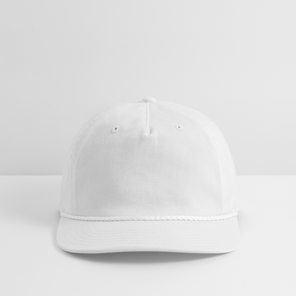 Customizable Vintage Washed Rope Cap ADD YOUR OWN PHOTO, IMAGES, DESIGNS, QUOTES AND MORE - white