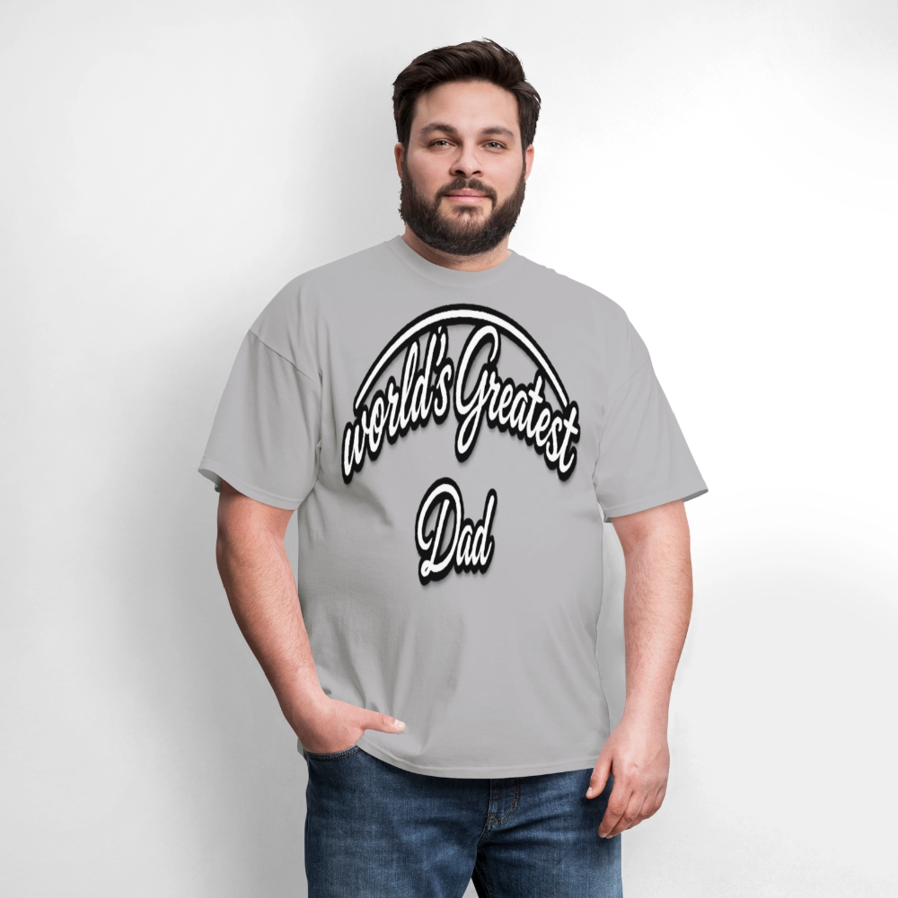 Dad Appreciation T Shirt: Worlds Greatest Dad Script - rock