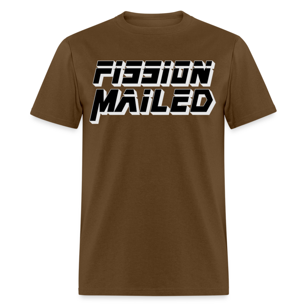 Fission Mailed Black & Gray Shadow Funny Videogame Quote & Meme Unisex Classic T-Shirt - brown