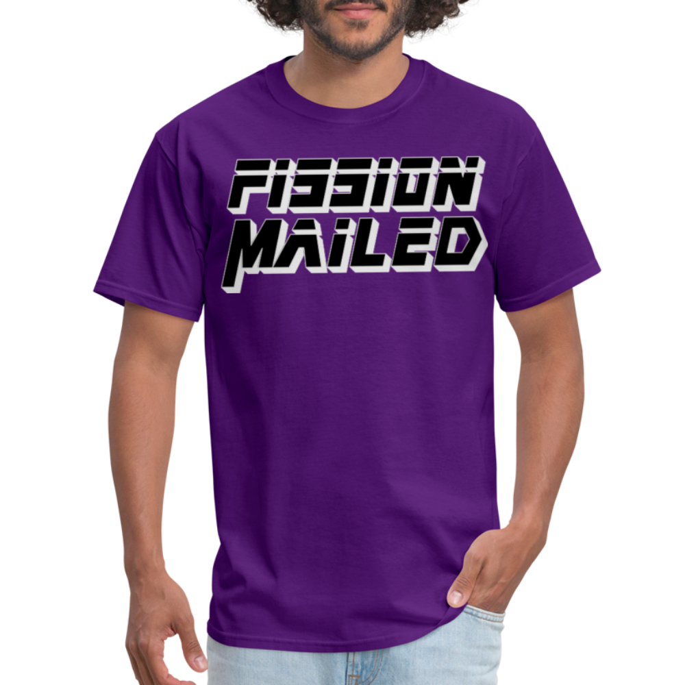 Fission Mailed Black & Gray Shadow Funny Videogame Quote & Meme Unisex Classic T-Shirt - purple