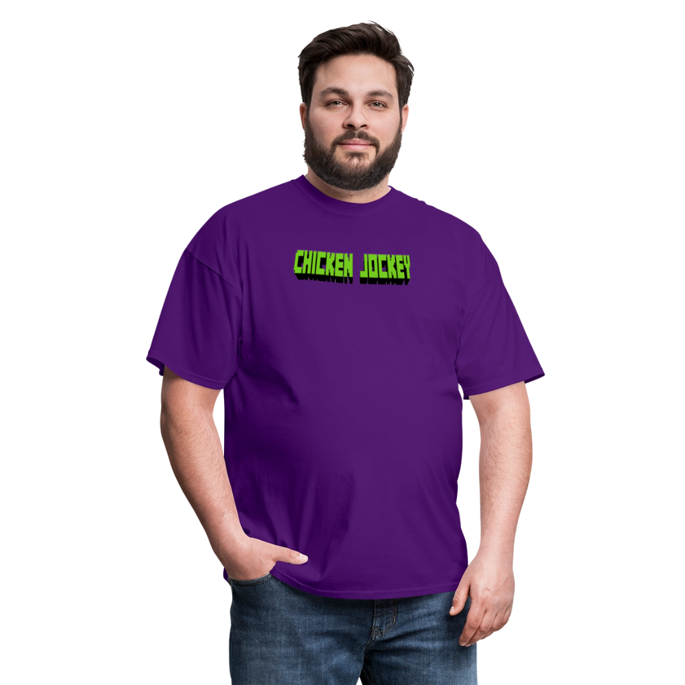 Chicken Jockey Green Unisex Classic T-Shirt - purple