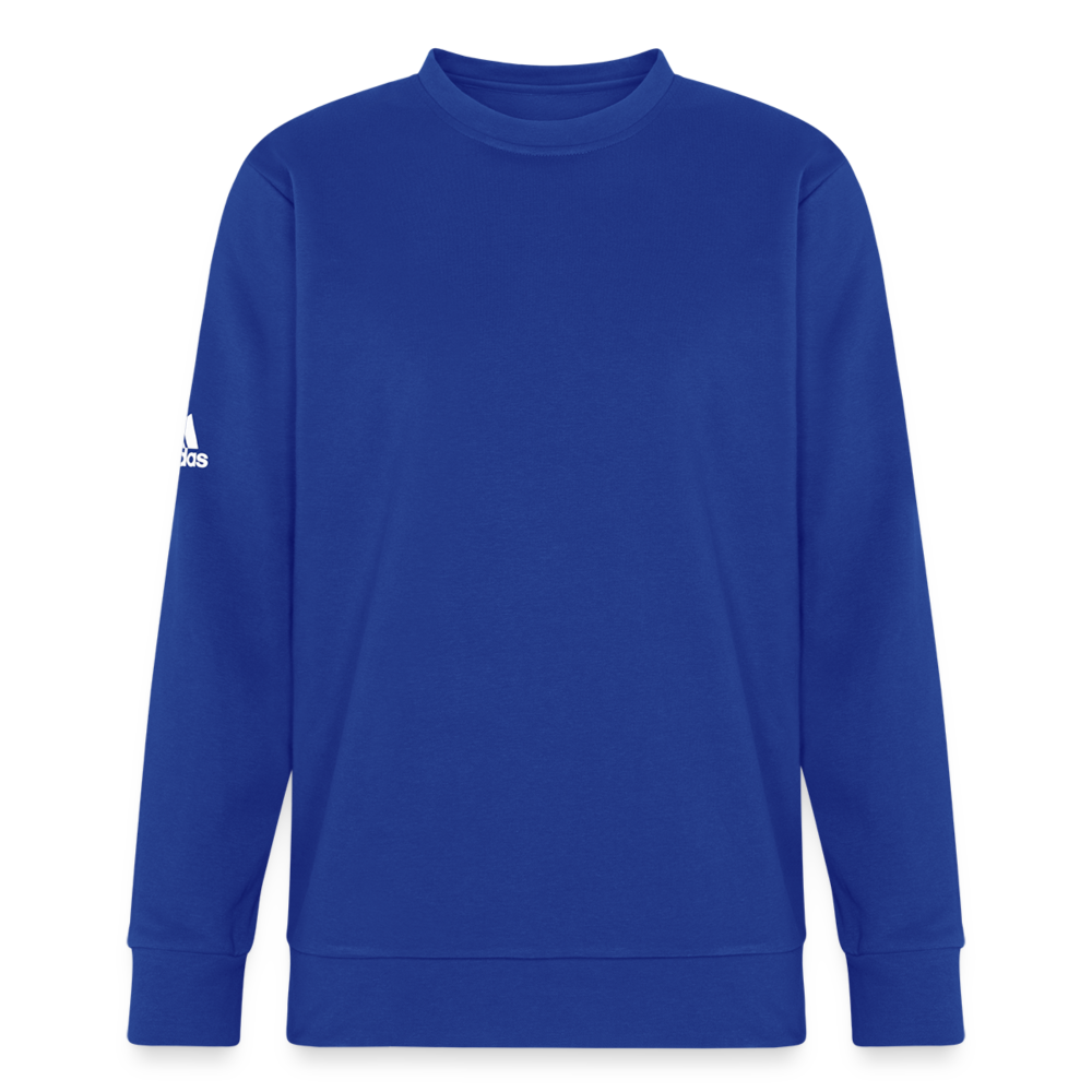 Customizable Adidas Unisex Fleece Crewneck Sweatshirt ADD YOUR OWN PHOTO, IMAGES, DESIGNS, QUOTES AND MORE - royal blue