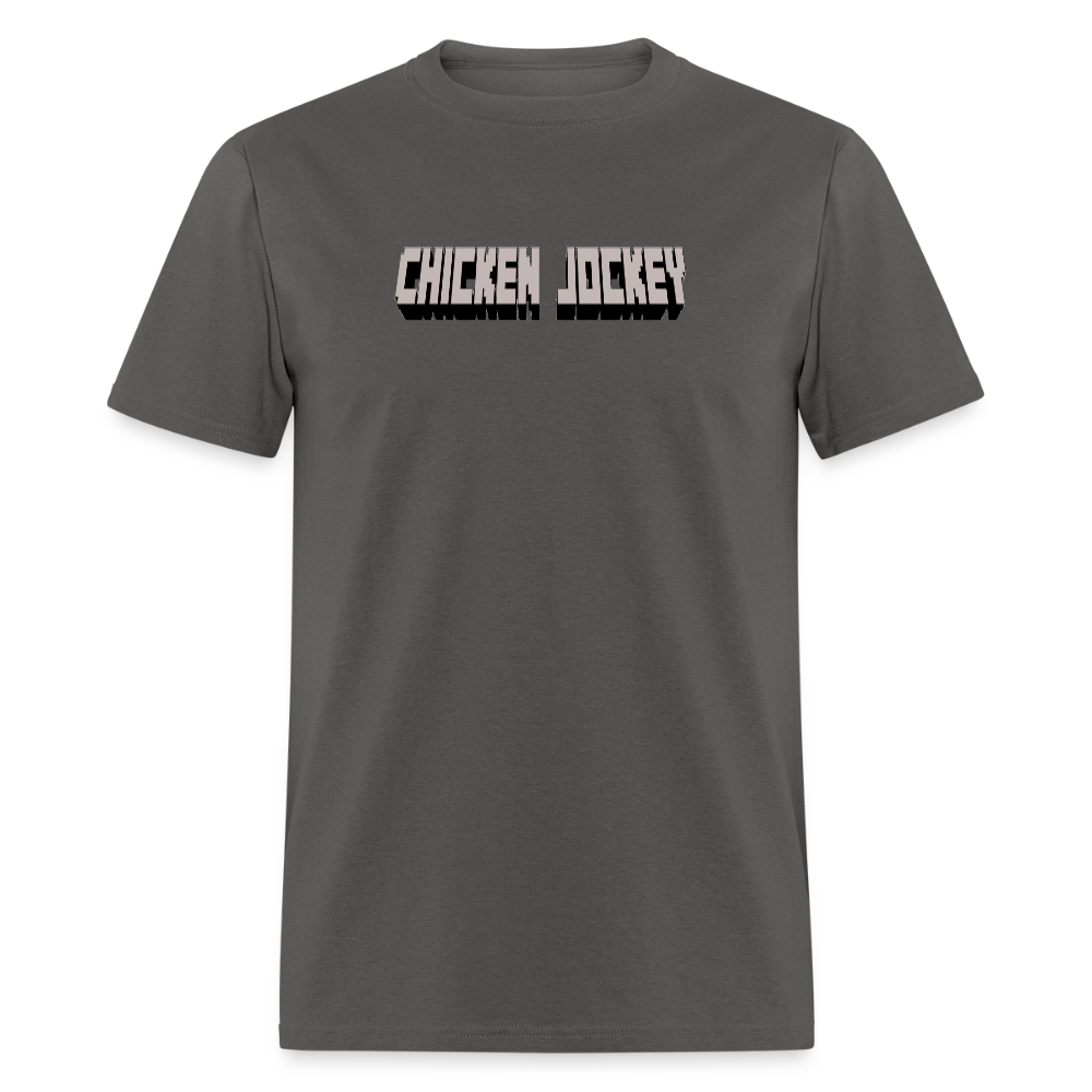 Chicken Jockey Gray Unisex Classic T-Shirt - charcoal
