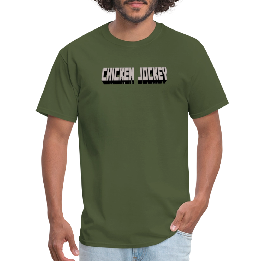 Chicken Jockey Gray Unisex Classic T-Shirt - military green