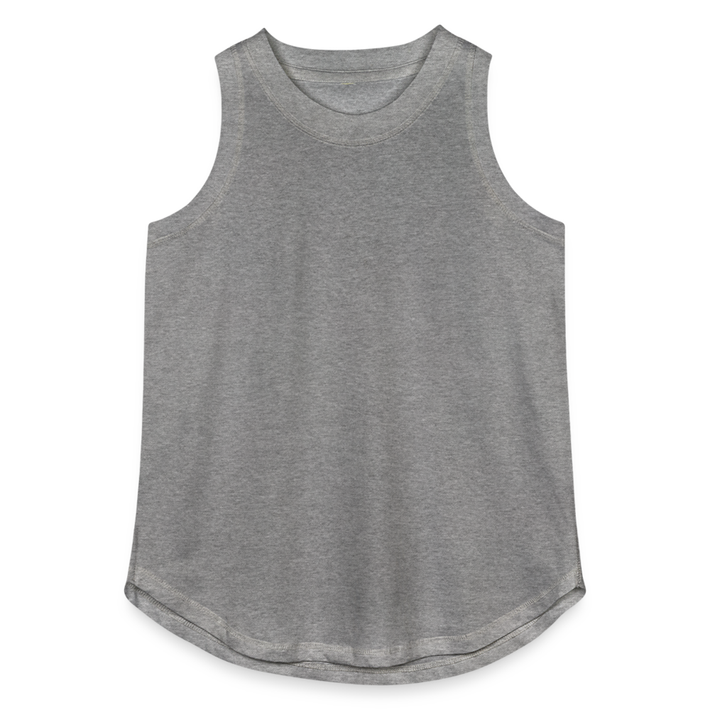 Customizable Women's Relaxed Tank Top ADD YOUR OWN PHOTO, IMAGES, DESIGNS, QUOTES AND MORE - granite heather 