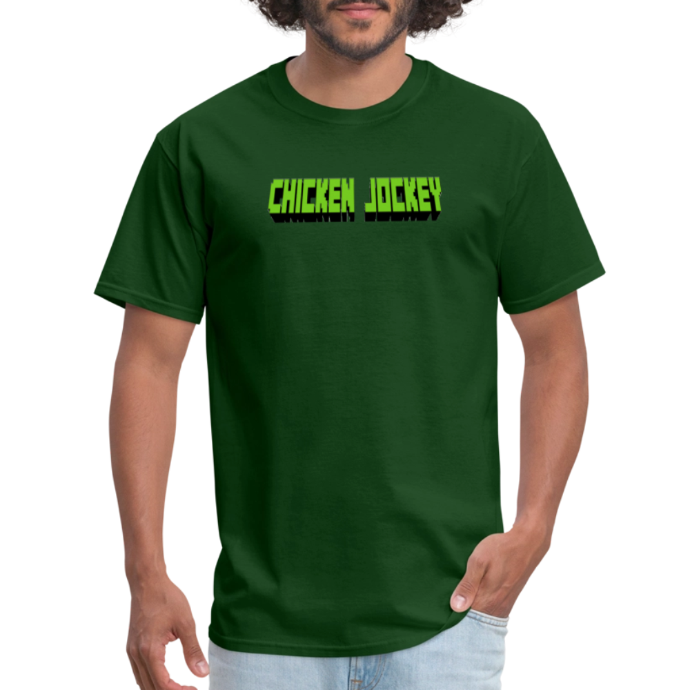 Chicken Jockey Green Unisex Classic T-Shirt - forest green
