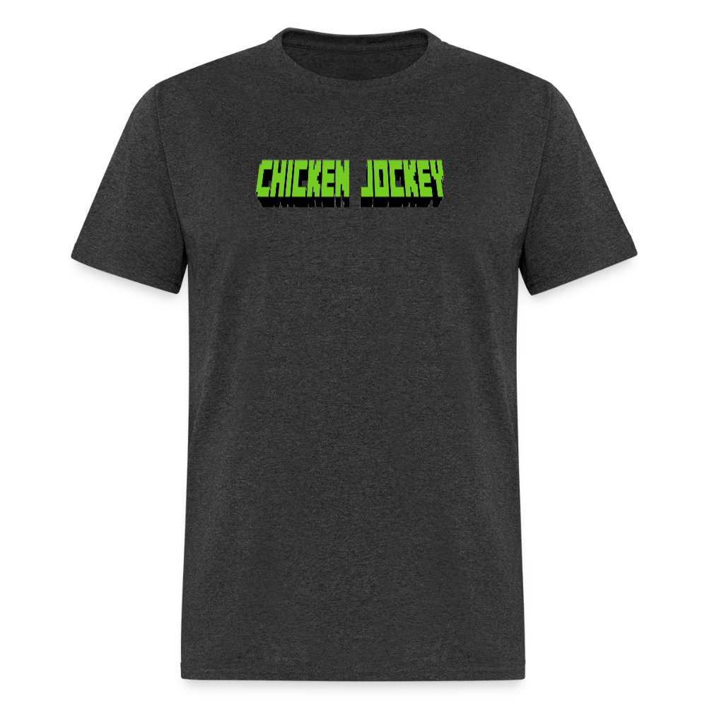 Chicken Jockey Green Unisex Classic T-Shirt - heather black
