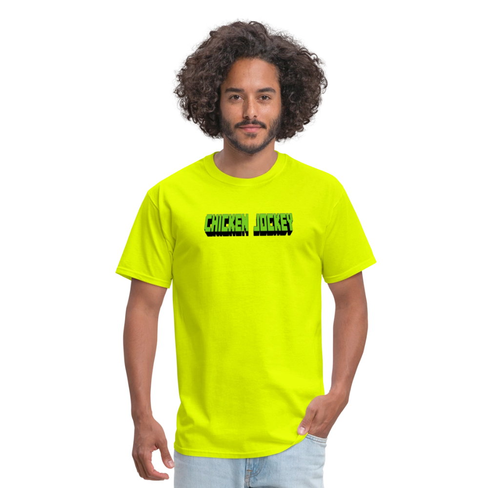 Chicken Jockey Green Unisex Classic T-Shirt - safety green