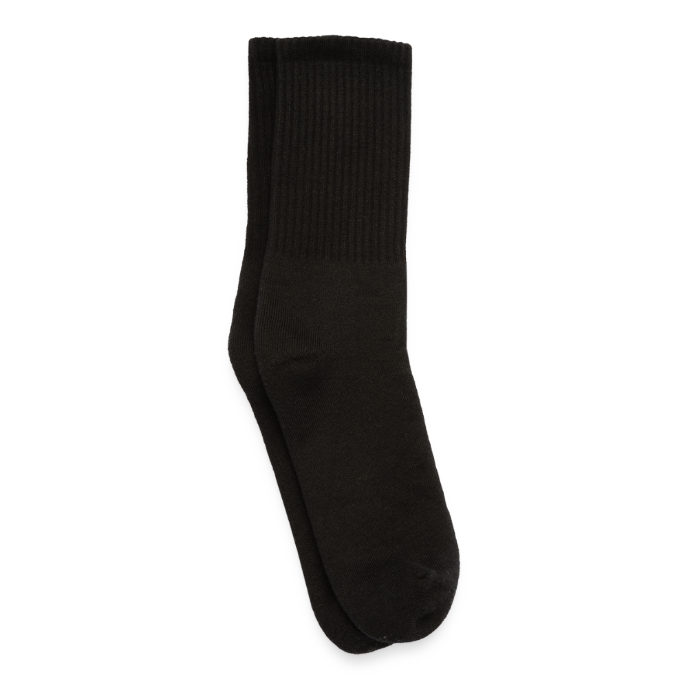 Custom Photo Crew Socks – USA-Made SOCCO Socks | Upload Your Own Image, Design, Quote or Logo | Personalized Gift Socks - black