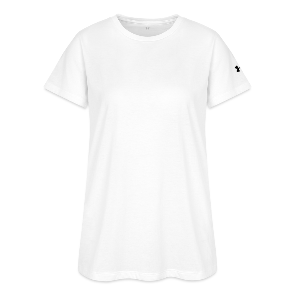 Customizable Under Armour Women's Athletic 2.0 T-Shirt ADD YOUR OWN PHOTO, IMAGES, DESIGNS, QUOTES AND MORE - white