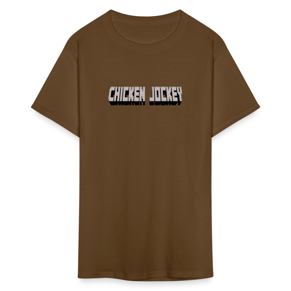 Chicken Jockey Gray Unisex Classic T-Shirt - brown