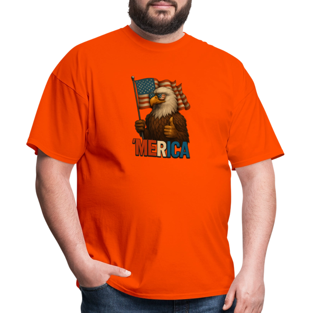 Thumbs Up Merica Eagle 4th of July Funny and Patriotic Unisex Classic T-Shirt - orange