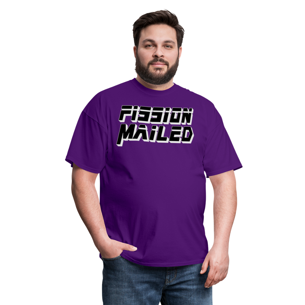 Fission Mailed Black & Gray Shadow Funny Videogame Quote & Meme Unisex Classic T-Shirt - purple