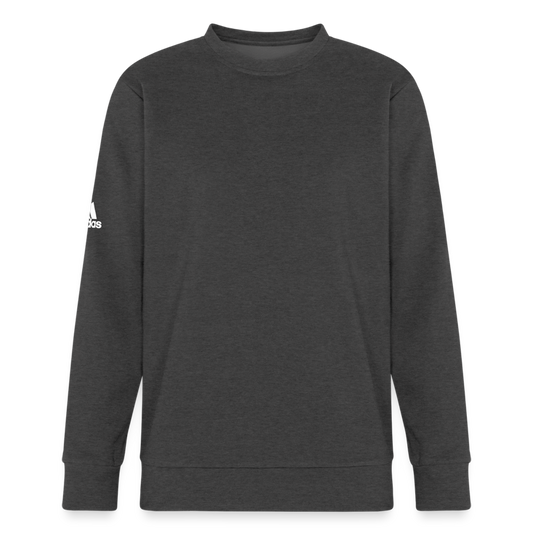 Customizable Adidas Unisex Fleece Crewneck Sweatshirt ADD YOUR OWN PHOTO, IMAGES, DESIGNS, QUOTES AND MORE - charcoal grey