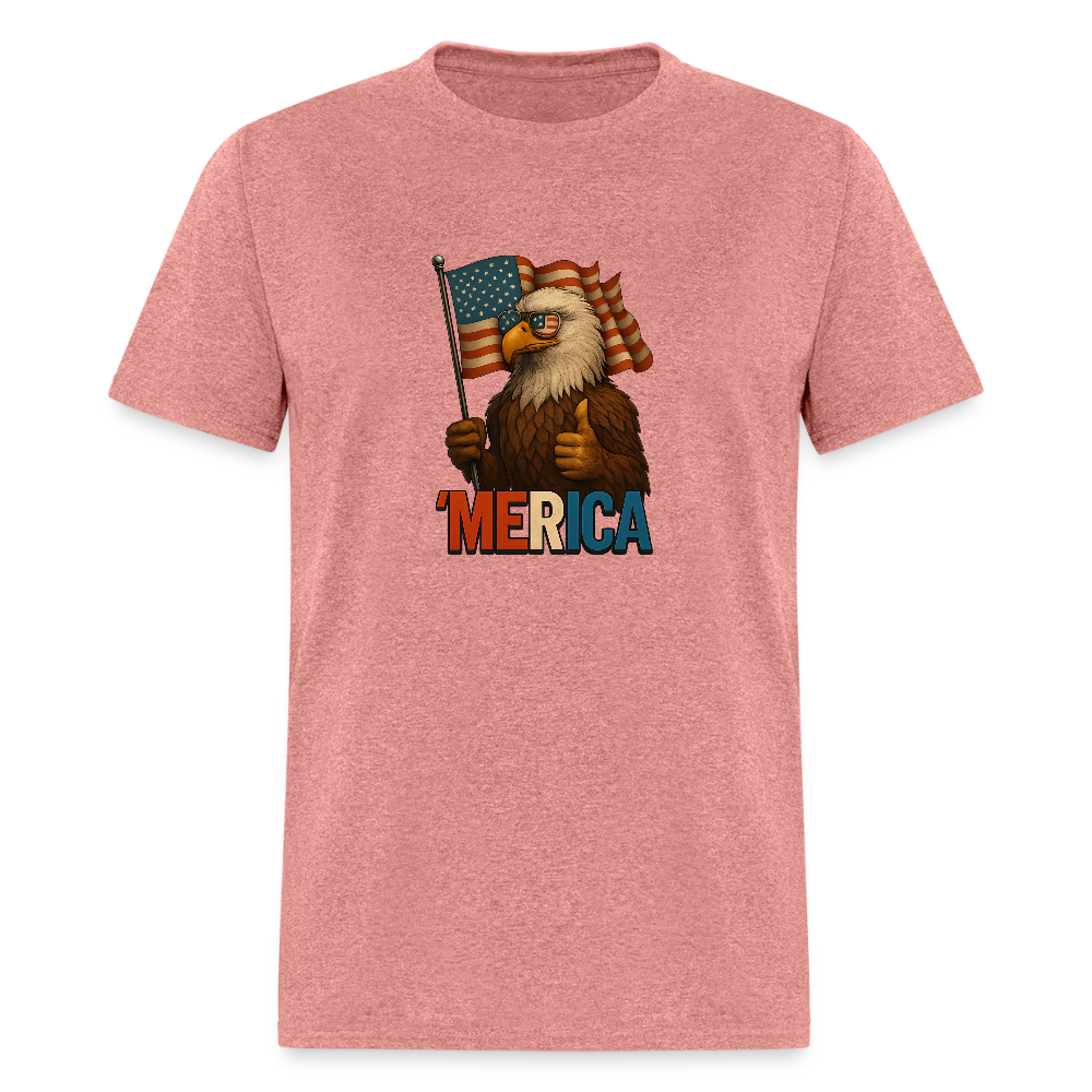 Thumbs Up Merica Eagle 4th of July Funny and Patriotic Unisex Classic T-Shirt - heather mauve