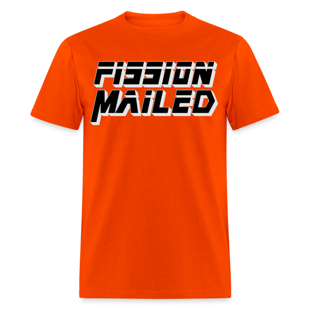 Fission Mailed Black & Gray Shadow Funny Videogame Quote & Meme Unisex Classic T-Shirt - orange