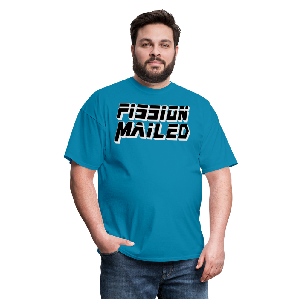 Fission Mailed Black & Gray Shadow Funny Videogame Quote & Meme Unisex Classic T-Shirt - turquoise