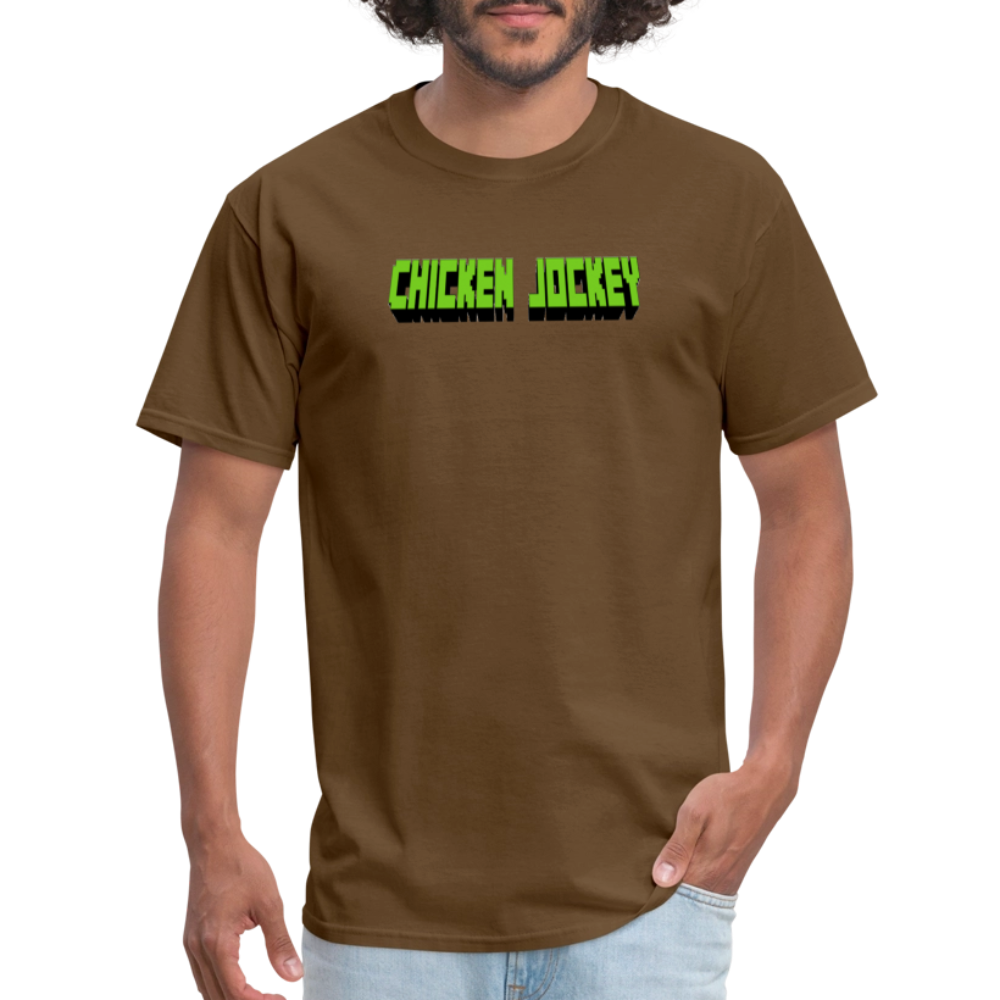 Chicken Jockey Green Unisex Classic T-Shirt - brown