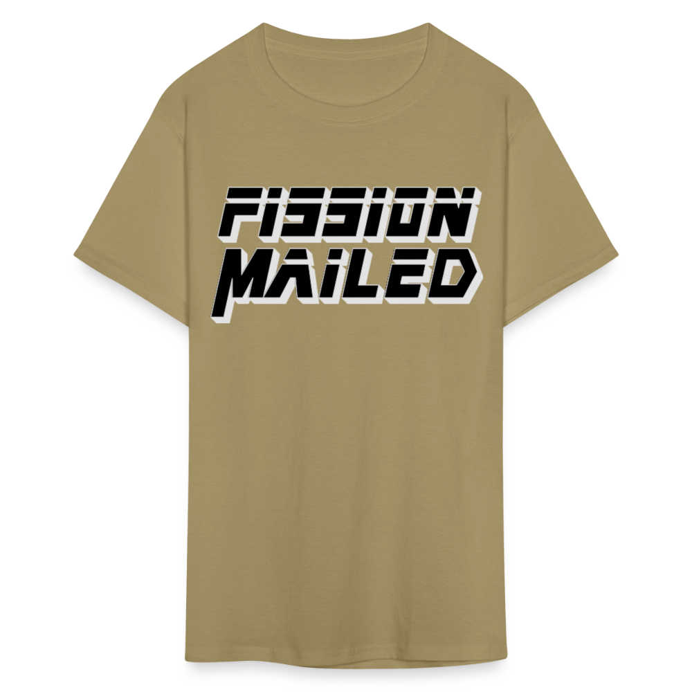 Fission Mailed Black & Gray Shadow Funny Videogame Quote & Meme Unisex Classic T-Shirt - khaki