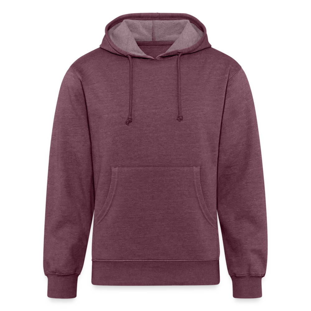 Customizable Unisex Organic Hoodie ADD YOUR OWN PHOTO, IMAGES, DESIGNS, QUOTES AND MORE - heather burgundy