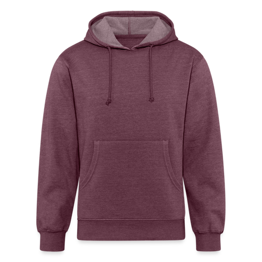 Customizable Unisex Organic Hoodie ADD YOUR OWN PHOTO, IMAGES, DESIGNS, QUOTES AND MORE - heather burgundy