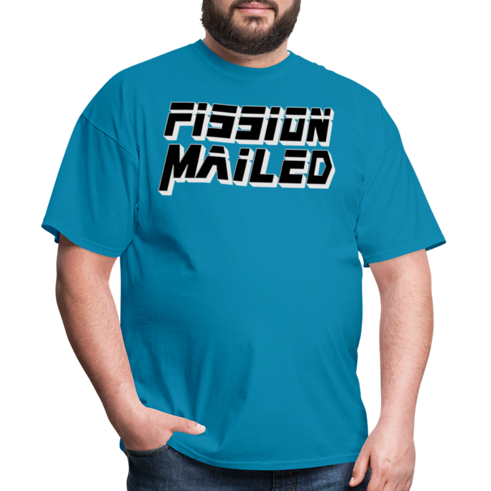 Fission Mailed Black & Gray Shadow Funny Videogame Quote & Meme Unisex Classic T-Shirt - turquoise