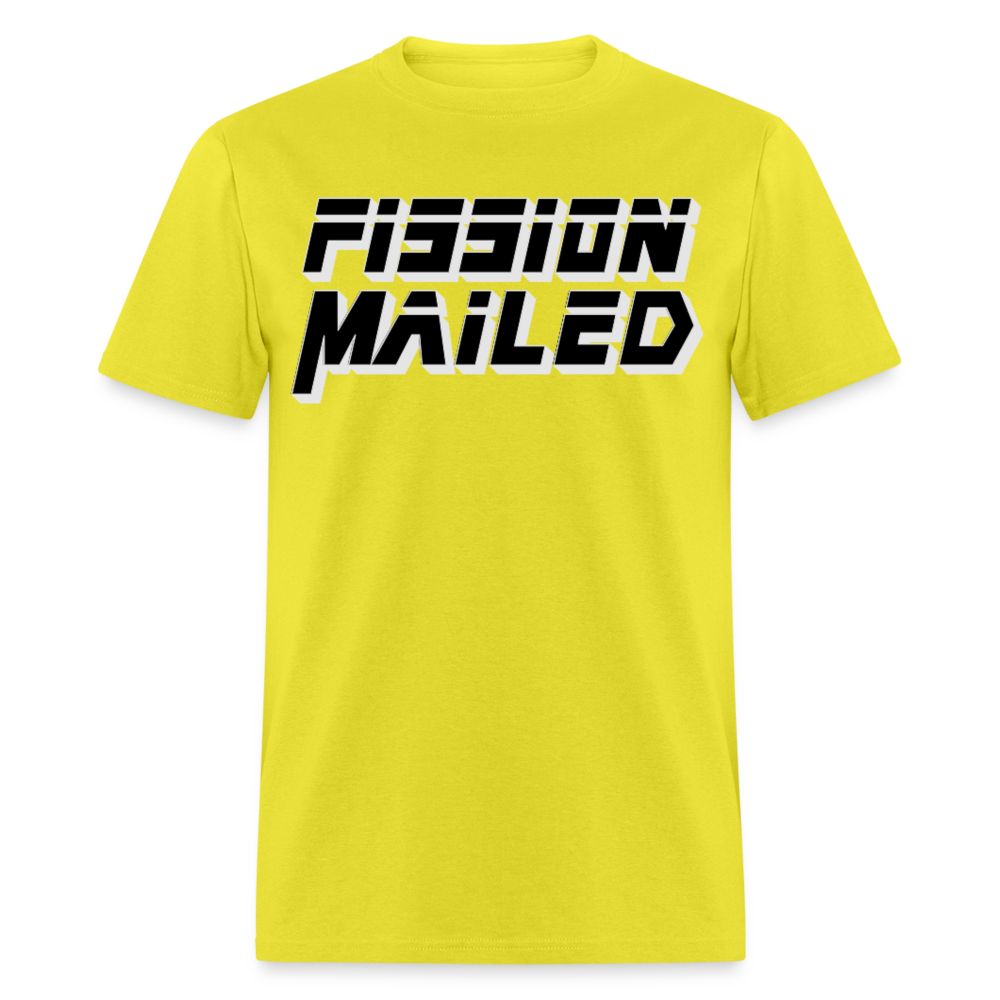 Fission Mailed Black & Gray Shadow Funny Videogame Quote & Meme Unisex Classic T-Shirt - yellow