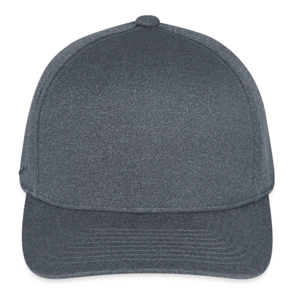Customizable Flexfit Melange Baseball Cap ADD YOUR OWN PHOTO, IMAGES, DESIGNS, QUOTES AND MORE - dark heather gray