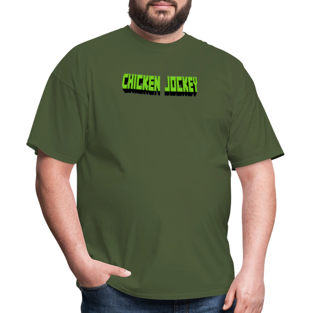 Chicken Jockey Green Unisex Classic T-Shirt - military green