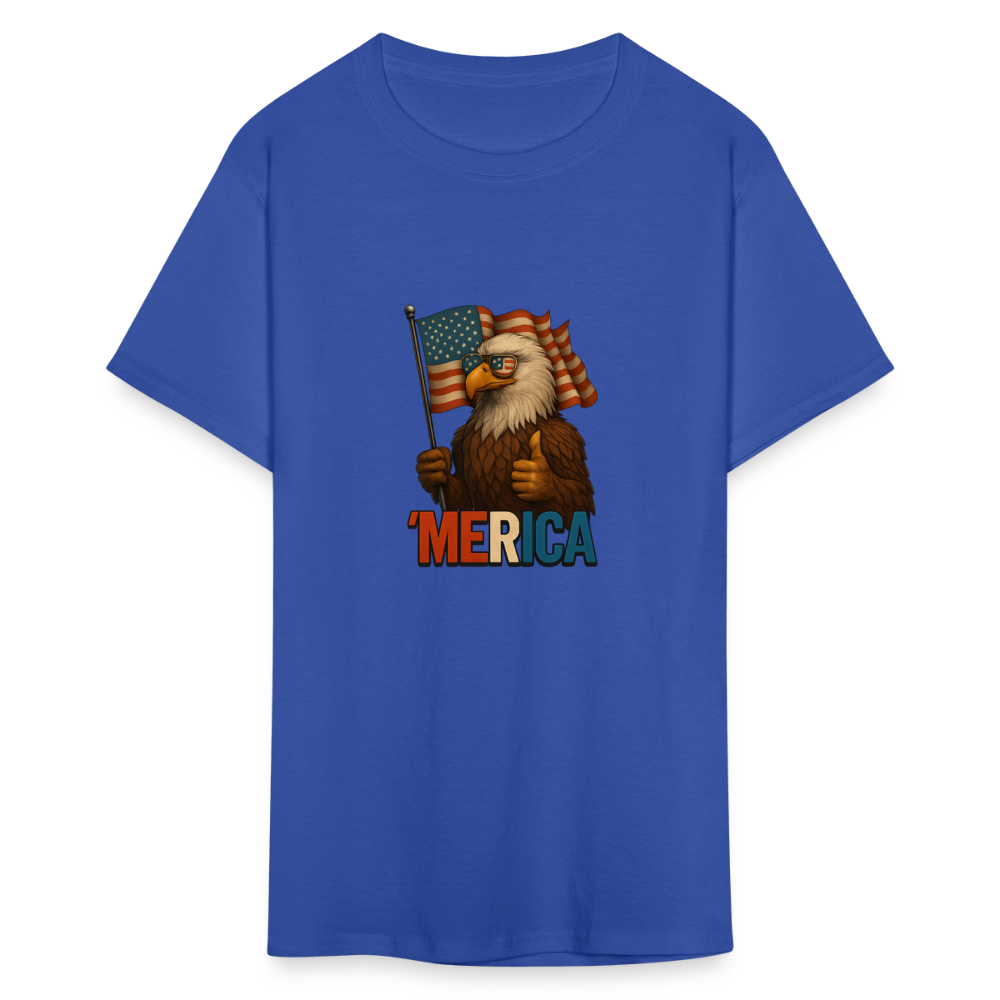 Thumbs Up Merica Eagle 4th of July Funny and Patriotic Unisex Classic T-Shirt - royal blue