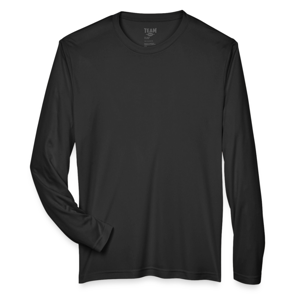 Customizable Men's Zone Performance Long-Sleeve T-Shirt ADD YOUR OWN PHOTO, IMAGES, DESIGNS, QUOTES AND MORE - black