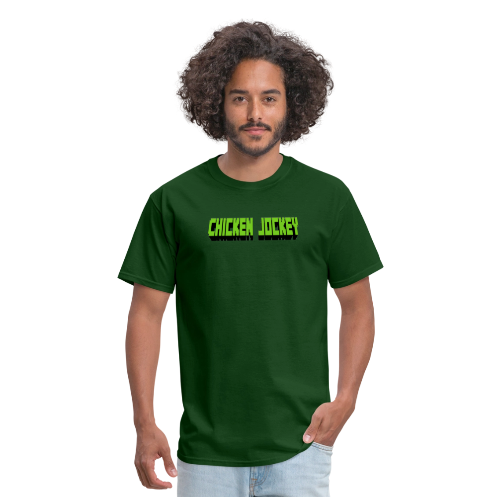 Chicken Jockey Green Unisex Classic T-Shirt - forest green