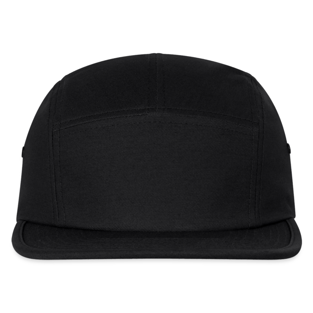 Customizable Jockey Camper Cap ADD YOUR OWN PHOTO, IMAGES, DESIGNS, QUOTES AND MORE - black