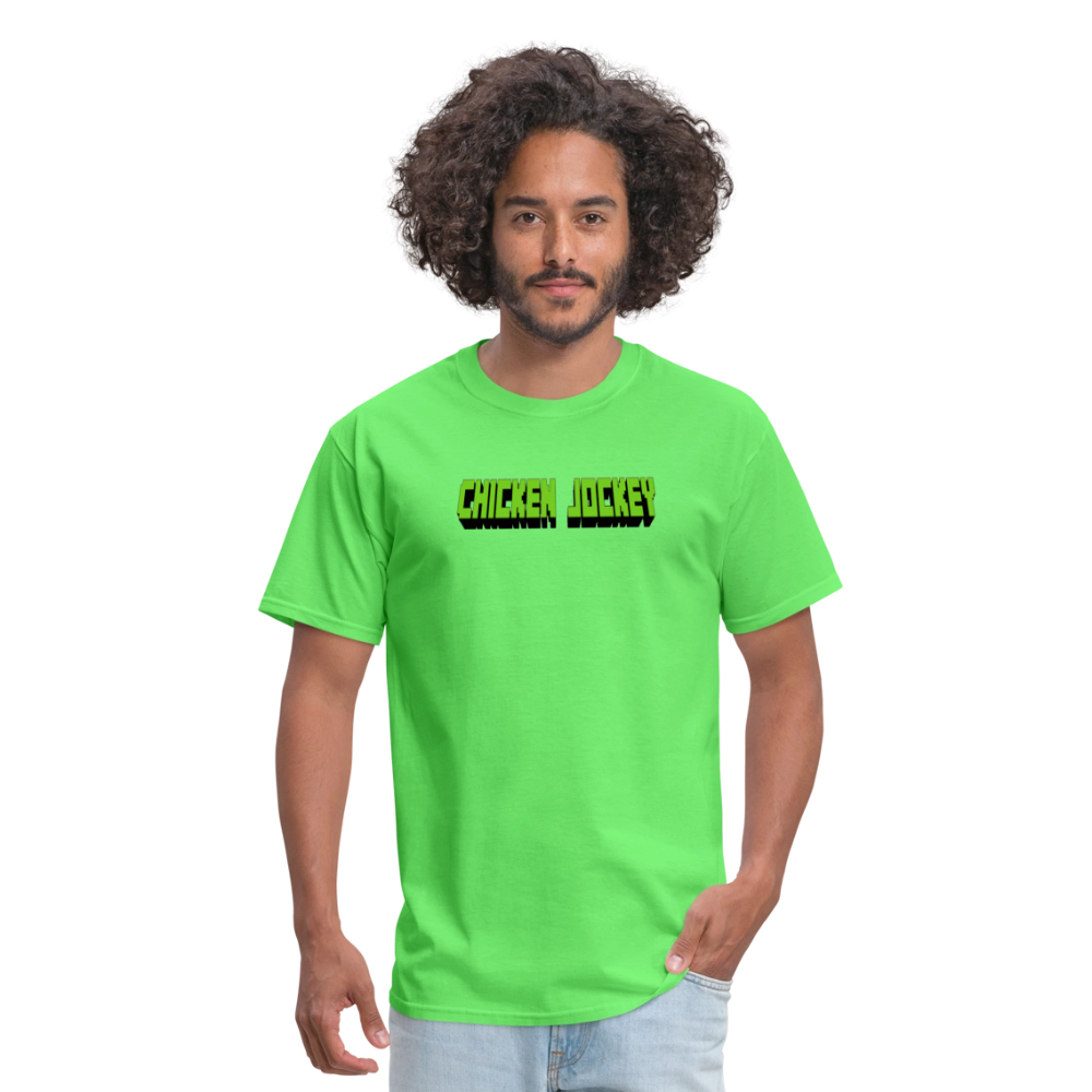 Chicken Jockey Green Unisex Classic T-Shirt - kiwi