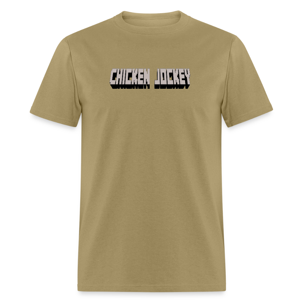 Chicken Jockey Gray Unisex Classic T-Shirt - khaki