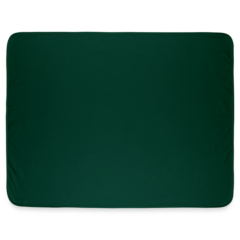 Custom Photo Fleece Blanket – Personalized Cozy Throw with Your Images, Quotes & Designs - forest green