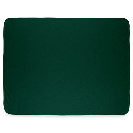Custom Photo Fleece Blanket – Personalized Cozy Throw with Your Images, Quotes & Designs - forest green
