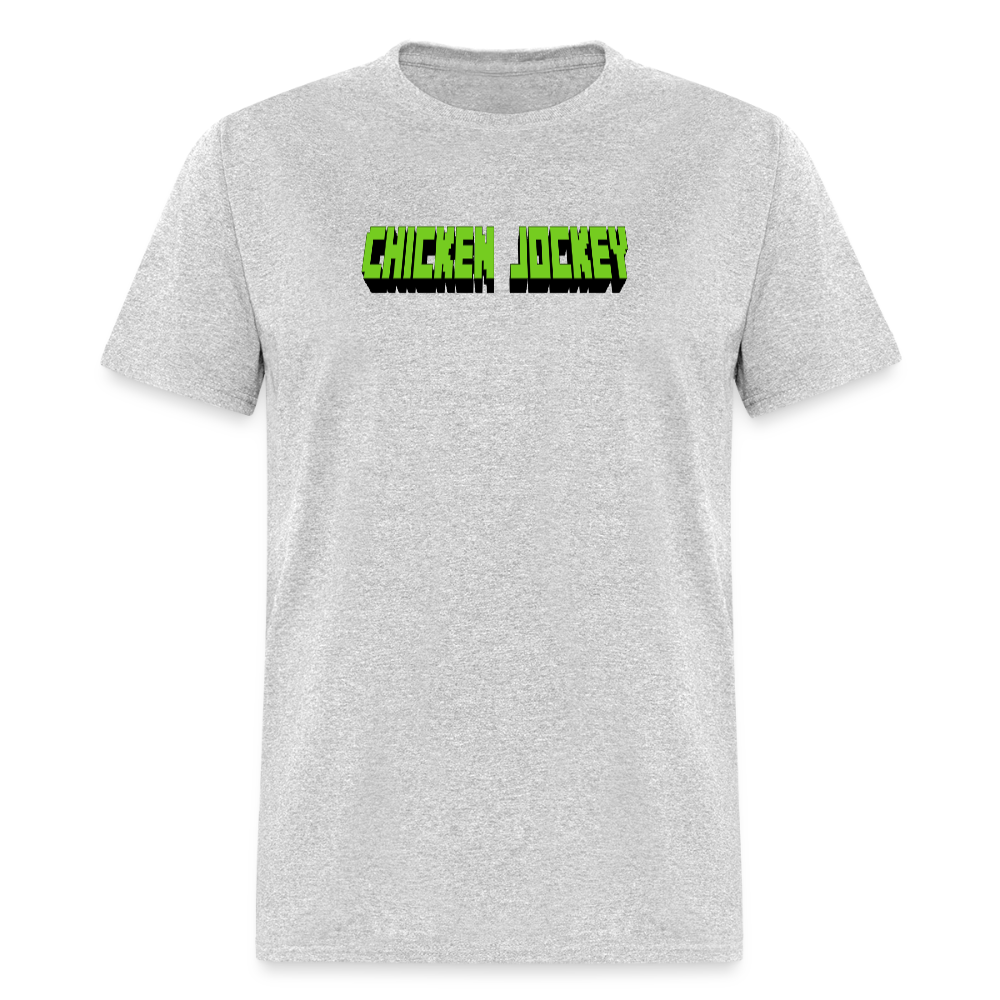 Chicken Jockey Green Unisex Classic T-Shirt - heather gray