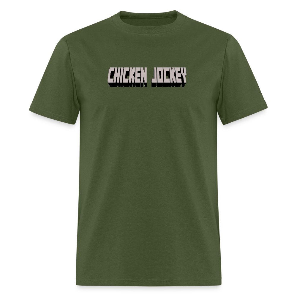 Chicken Jockey Gray Unisex Classic T-Shirt - military green