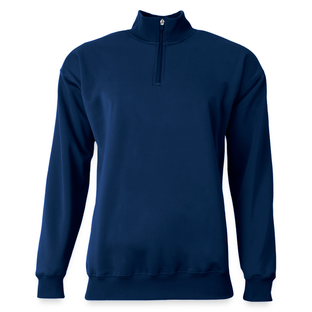 Customizable A4 Adult Sprint Fleece Quarter with Zipper ADD YOUR OWN PHOTO, IMAGES, DESIGNS, QUOTES AND MORE - navy