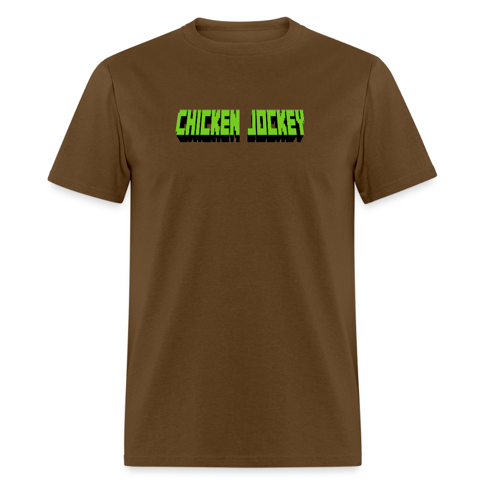 Chicken Jockey Green Unisex Classic T-Shirt - brown