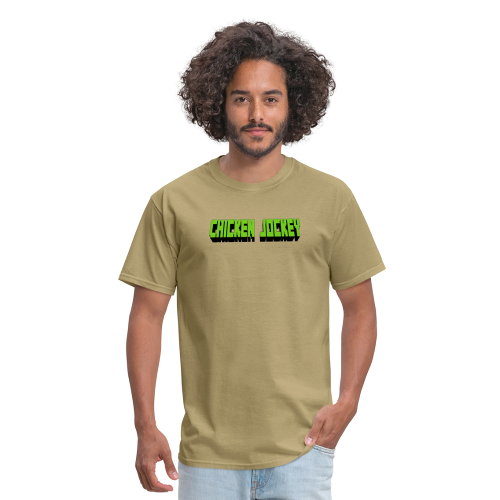 Chicken Jockey Green Unisex Classic T-Shirt - khaki