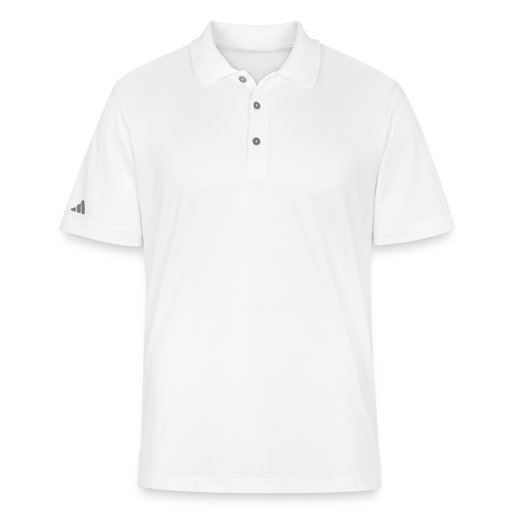 Customizable Adidas Performance Polo ADD YOUR OWN PHOTO, IMAGES, DESIGNS, QUOTES AND MORE - white